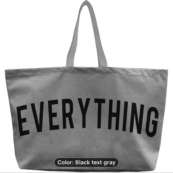 Handbags - Tote Bag with 'EVERYTHING' Print buyers choice
Purple,